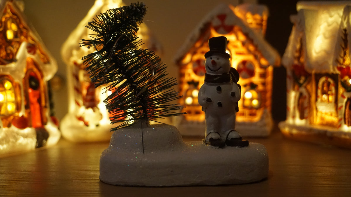 Kerstscene Kerstboom LED verlichting 3 stuks