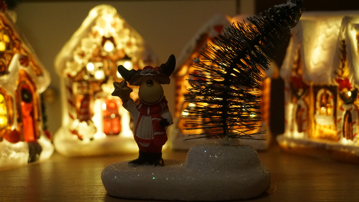 Kerstscene Kerstboom LED verlichting 3 stuks