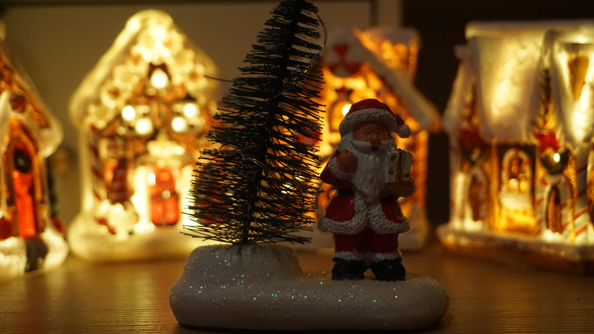 Kerstscene Kerstboom LED verlichting 3 stuks